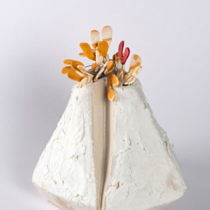 “Ανα-γέννηση” 28x Φ26 εκ. πηλός stoneware με χρωματιστή πορσελάνη, πολλαπλά ψησίματα 1240°C στην έκθεση “Η επόμενη μέρα” ΜΕΣΟΓΑΙΑ - Κέντρο Εικαστικών & Εφαρμοσμένων Τεχνών Παλλήνης. “Ανα-γέννηση” 28x Φ26 εκ. πηλός stoneware με χρωματιστή πορσελάνη, πολλαπλά ψησίματα 1240οC στην έκθεση “Η επόμενη μέ...